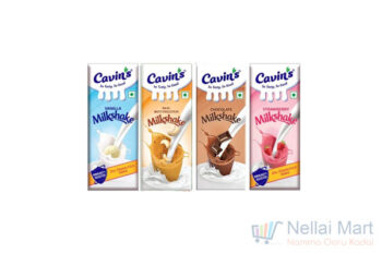 Cavins Milkshake Flavoured Chocolate/Butterscotch/Vanilla/Strawberry 170ml (Pack of 4)