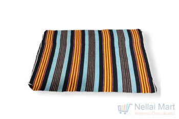 Floor Mat (Cotton, BlackBlueGray, Large)