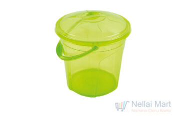 Plastic Bucket with Cap - Transparent 16L