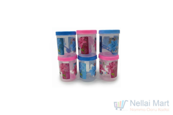Plastic Container With Spoon 6pcs