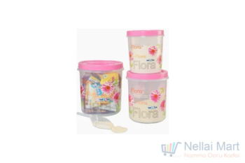 Plastic Storage Container With 3 Set - Small