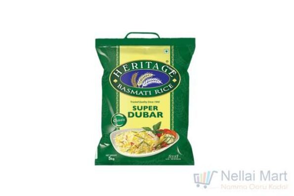 Heritage Basmati Rice Super Dubar 1kg